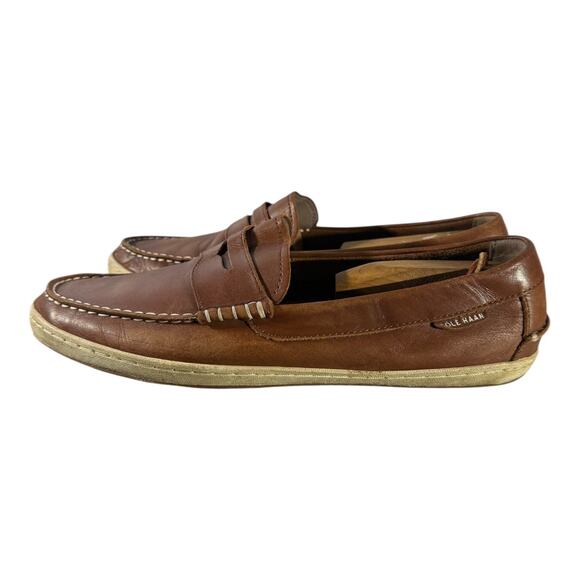 Cole Haan Grand.Os Men Brown Leather Nantucket II Loafers C27789 Sz 11 M - Picture 5 of 9